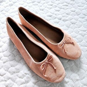 Madewell light pink nude ballet flats 8.5 leather casual